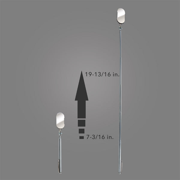 B-2T - 1" X 2" Oval Telescopic Inspection Mirror