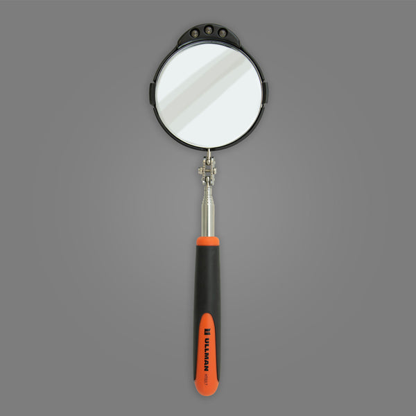 HTS-2LT - Round 3-3/8" Telescoping LED Lighted Inspection Mirror