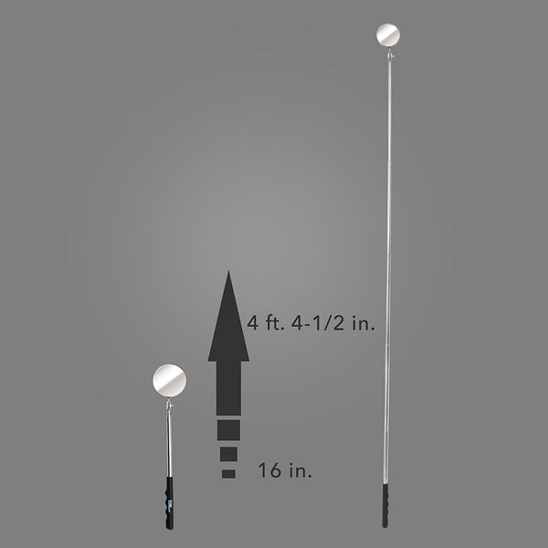 HTS-2L - Extra Long Round 3-1/4" Telescoping Inspection Mirror